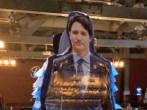 "It turned out perfectly." Burgundy’s Bar and Stage co-owner Rob Newell said of his Justin Trudeau pinata.