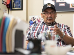 Jim Pratt, an aboriginal policing instructor, speaks in his office at Saskatchewan Polytechnic in Regina, Saskatchewan on Tuesday July 2, 2019. At the time of Tamra Keepness's disappearance, Pratt was a Regina Police Services corporal in the cultural unit who worked on the search. Five-year-old Keepness went missing from her home in July 2004.