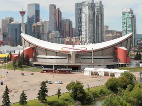 City council is discussing a tentative agreement between the City of Calgary, the Calgary Flames and the Calgary Stampede to build a new NHL arena to replace the Saddledome.
