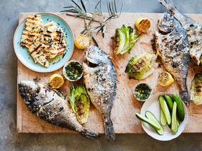 Salted sea bream with lemongrass and thyme