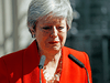 Britain’s Prime Minister Theresa May announces her resignation outside 10 Downing street in London on May 24, 2019.