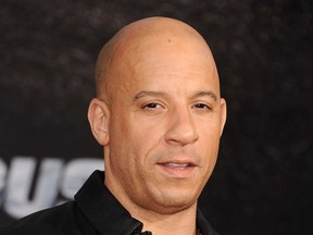 Actor Vin Diesel attends the premiere of "Fast & Furious 6" at Universal CityWalk on May 21, 2013 in Universal City, California.