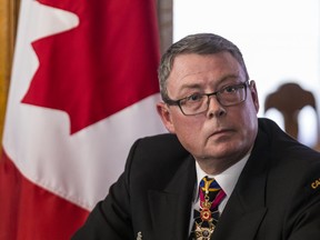 Vice Admiral Mark Norman during a press conference in Ottawa on Wednesday, May 8, 2019.