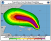 Predicted wind speeds of Hurricane Dorian