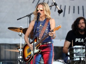 Sheryl Crow performs during day one of the 2019 Newport Folk Festival at Fort Adams State Park on July 26, 2019 in Newport, Rhode Island.