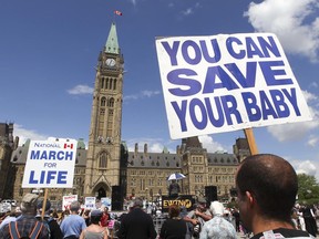 Thousands gather at Parliament Hill on May 9 , 2013, during the annual March for Life rally against abortion.