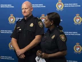 Ottawa police are charging the driver of a city bus with more than three dozen offences after a deadly crash in January that killed three people and injured 23 others. Interim Ottawa Police Chief Steve Bell and Isobel Granger of the Criminal Investigations Directorate speak about the investigation during a news conference in Ottawa, Friday, Aug. 23, 2019.