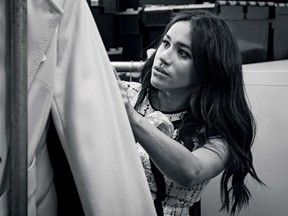 The Duchess of Sussex is pictured in the workroom of the Smart Works, London office in this undated handout image released by Kensington Palace on July 28, 2019.