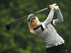 Canadian Brooke Henderson tees off on the 4th hole during the AIG Women's British Open at Woburn Golf Club on Aug. 2, 2019 in Woburn, England.