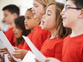 Children sing in a choir. A male choir is in trouble after a nine-year-old girl sued it for sex discrimination.