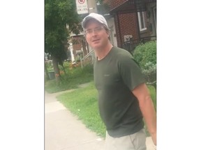 Montreal police say they have identified a man seen in a widely shared video verbally harassing a woman and asking her crying child if he can have sex with the child's mother. A police spokesman says investigators met with the man, seen in a still frame taken from a handout video, within the past 24 hours.