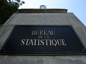 Statistics Canada building and signs are pictured in Ottawa on Wednesday, July 3, 2019.