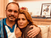 Jordan’s Prince Ali Al Hussein, the half brother of King Abdullah, hugs his sister Princess Haya at an undisclosed location in London, in a photo released on July 31, 2019.