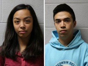 Jamie Montesa and Brayan Cortez face face misdemeanour charges after allegedy taunting a 91-year-old dementia patient on a video posted to social media.