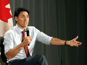 Prime Minister Justin Trudeau at a Liberal party fundraising event in July 2019.