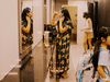 Zainab Khan applies makeup in the second-floor women’s restroom at the Port Authority Bus Terminal in New York. Every day, scores of women take advantage of the bathroom’s bright lights and big mirrors before heading off to work.