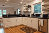 The kitchen and dining area of the remodeled home of Foster Lott and his wife, Katharine Alter.