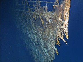 Atlantic Productions have released an image of the sunken Titanic 14 years after it was last photographed.