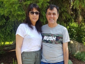 Saeed Malekpour, an Iranian-born Canadian resident hugs his sister after returning to British Columbia after being imprisoned and allegedly tourtured in his home country for 11 years.