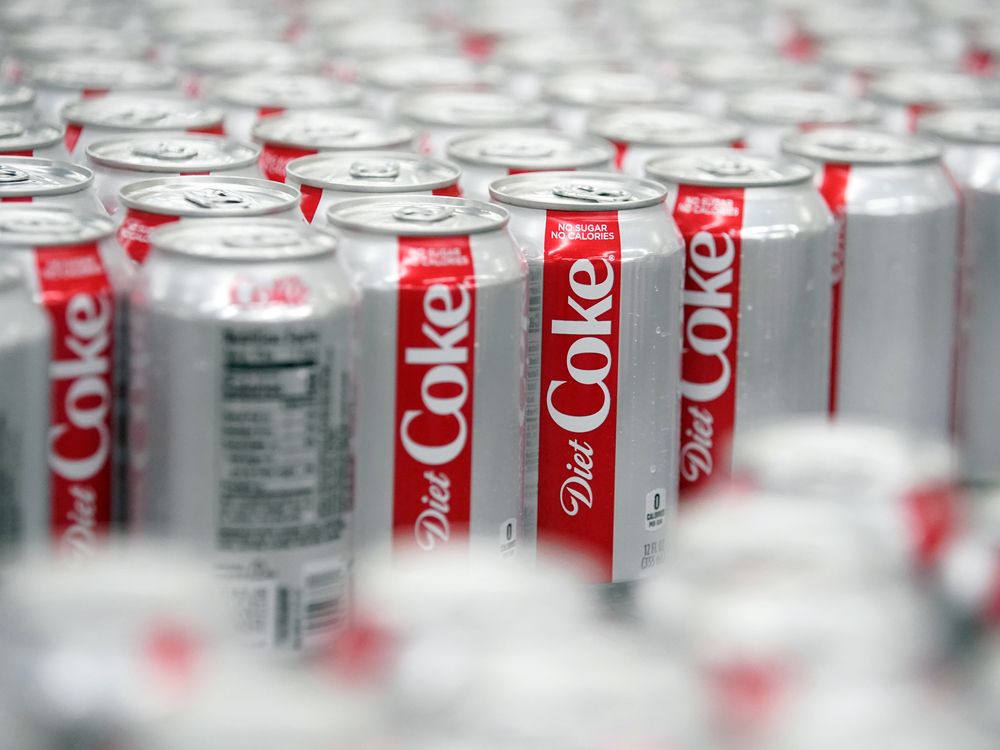 cans of diet coke