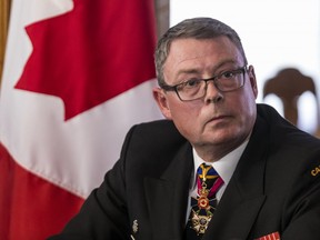 Vice Admiral Mark Norman during a press conference in Ottawa on Wednesday, May 8, 2019.