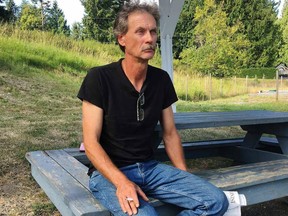 Alan Schmegelsky, father of Bryer Schmegelsky, poses for a photo during an interview with The Canadian Press in Mill Bay B.C. on Wednesday, July 24, 2019.