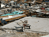 A child’s bicycle is seen among the rubble in a destroyed neighbourhood in the wake of Hurricane Dorian in Marsh Harbour, Great Abaco, Bahamas.