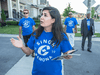 Conservative candidate Ramona Singh canvasses in Brampton East. “I like to say that people here divorce their politicians quickly,” Singh said.