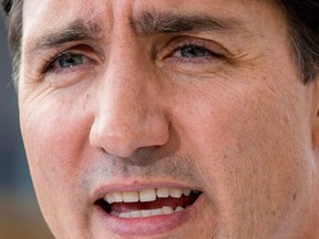 Prime Minister Justin Trudeau speaks during an election campaign stop in Brampton, Ontario, Sept. 22, 2019.