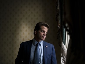 Former White House Press Secretary Anthony Scaramucci poses for a portrait after speaking at the Toronto Global Forum in Toronto on Friday, Sept. 6, 2019.