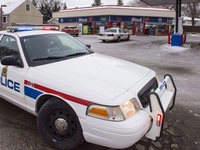 A man convicted of first-degree murder charges in the shooting of two Edmonton convenience store clerks will not be eligible for parole for 25 years. Homicide detectives investigate at a Mac's convenience store in Edmonton on Friday, December 18, 2015. Colton Steinhauer is one of three people convicted of killing the Mac's employees during the course of holdups in December 2015.