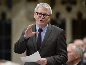Parliamentary Secretary to the Minister of Families, Children and Social Development Adam Vaughan rises during Question Period in the House of Commons on Parliament Hill, in Ottawa on Friday, March 24, 2017. The Liberals have filed a complaint about allegedly illegal advertising by the Canadian Shooting Sports Association during the federal election campaign.THE CANADIAN PRESS/Justin Tang