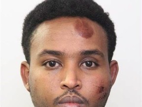 A jury is to be chosen today for the trial of a man accused of trying to kill a police officer and of running down pedestrians two years ago in Edmonton. Abdulahi Hasan Sharif is shown in an Edmonton Police Service handout photo. THE CANADIAN PRESS/HO-Edmonton Police Service, *MANDATORY CREDIT*