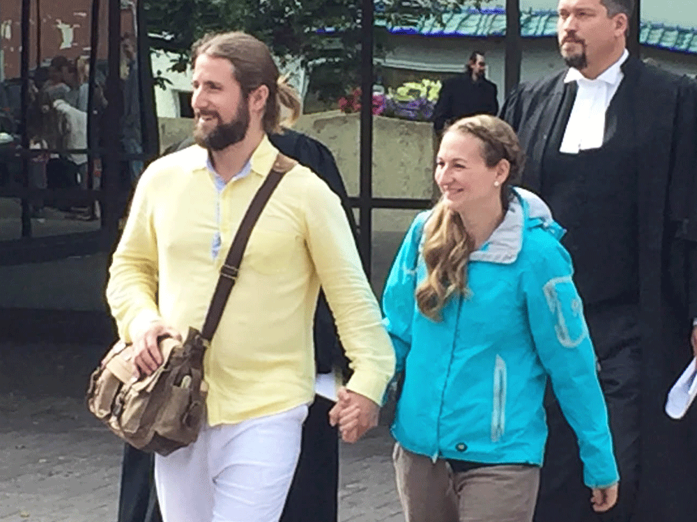  david and collet stephan leave court in lethbridge on sept. 19, 2019 after being acquitted in the second trial of failing to provide the necessaries of life to their 19-month-old son ezekiel. kevin martin/postmedia