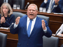 Premier Doug Ford during debate over a bill to reduce Toronto city council by nearly half, Sept. 17, 2018.