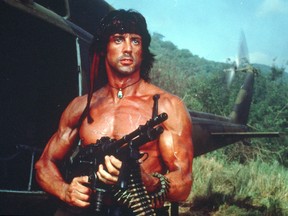 Stallone in Rambo: First Blood Part II.
