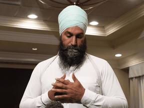 NDP Leader Jagmeet Singh comments on a photo from 2001 surfacing of Liberal Leader Justin Trudeau wearing "brownface,"  Sept. 18, 2019.