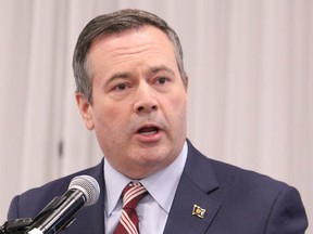 Premier Jason Kenney speaks at the Oil Sands Trade Show on Tuesday, September 10, 2019.