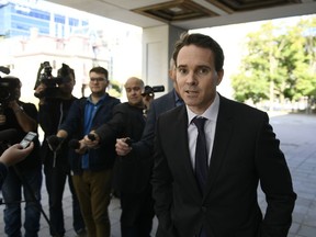 Ian Carter, lawyer for Cameron Ortis, returns to the courthouse after speaking to reporters in Ottawa on Friday, Sept. 20, 2019. Ortis, 47, is accused of violating three sections of the Security of Information Act as well as two Criminal Code provisions, including breach of trust, for allegedly trying to disclose classified information to an unspecified foreign entity or terrorist group.THE CANADIAN PRESS/Justin Tang