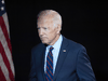 Democratic candidate for president Joe Biden leaves after speaking on the possibility of impeaching President Donald Trump, Sept. 24, 2019.