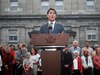 Liberal Party Leader Justin Trudeau speaks during a news conference at Rideau Hall after asking Governor General Julie Payette to dissolve Parliament, and mark the start of a federal election campaign, Sept. 11, 2019.
