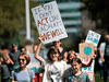 Students participate in the Global Climate Strike march on Sept. 20, 2019 in New York City. – Crowds of children skipped school to join a global strike against climate change, heeding the rallying cry of teen activist Greta Thunberg.