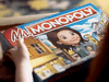 Ms. Monopoly's tagline is "The first game where women make more than men."