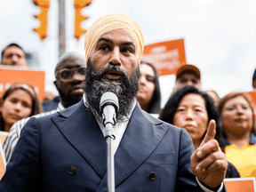 NDP Leader Jagmeet Singh. The federal NDP quickly refuted that 14 NDP members in New Brunswick switched their political allegiances to the Greens.