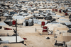 A general view of the Kurdish-run al-Hol camp in northeastern Syria, crammed with around 70,000 people.