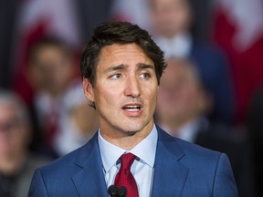 Liberal Leader Justin Trudeau announces proposed new federal restrictions on guns, during a campaign stop in Toronto on Sept. 20, 2019.