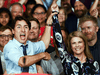 Prime Minister Justin Trudeau introduces Vancouver—Kingsway candidate Tamara Taggart at a rally in Vancouver, Sept. 11, 2019. It was the first stop of Trudeau’s election campaign.