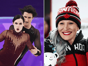 Ice dancers Tessa Virtue and Scott Moir; Bobsledder Kaillie Humphries.