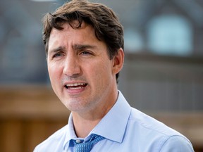 Canada's Prime Minister Justin Trudeau speaks during an election campaign stop in Brampton, Ontario, Canada September 22, 2019.