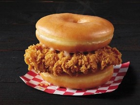 KFC's new chicken and doughnut sandwich.